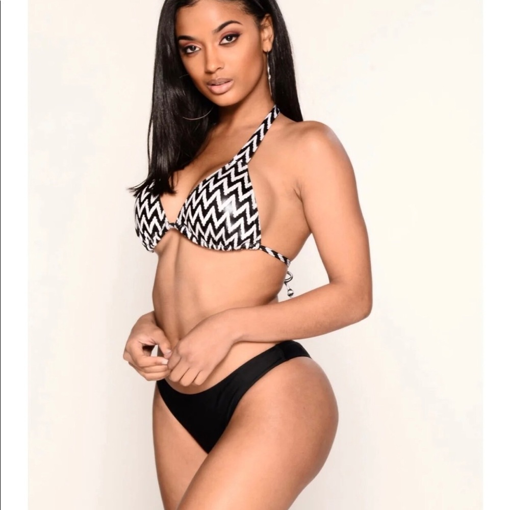 Black and White Bikini
